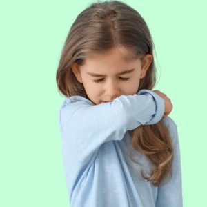 child sneezing