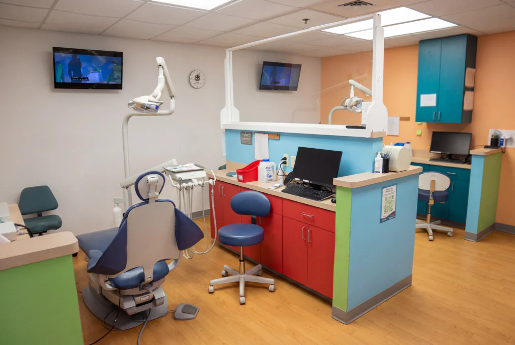 Kids dental waiting room at PDA Ambler