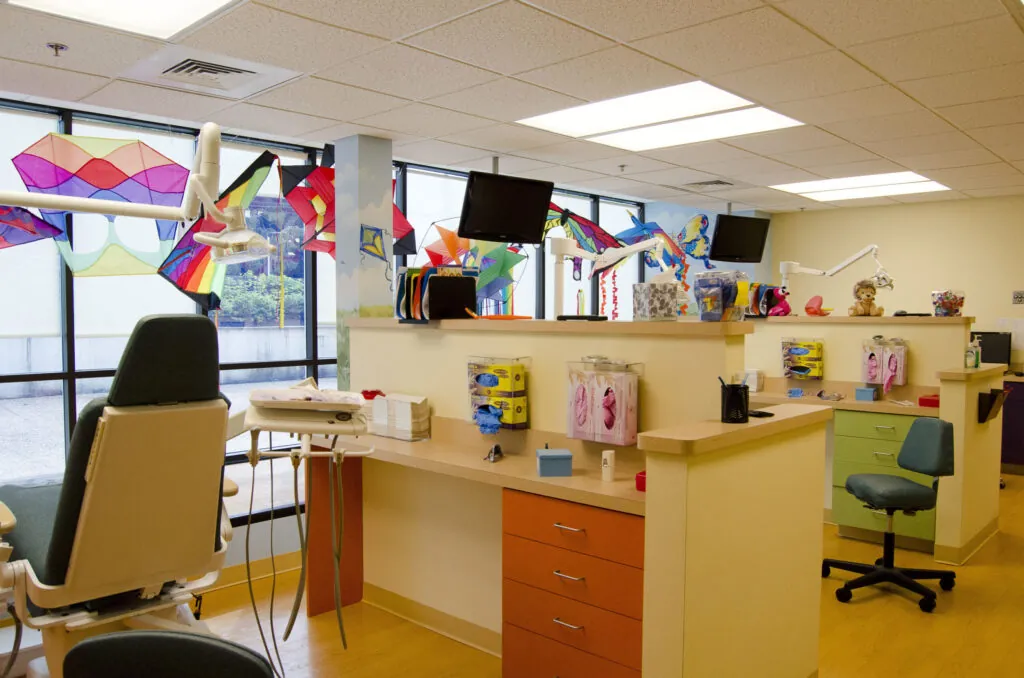 Reception area at Pediatric Dental Associates Ambler