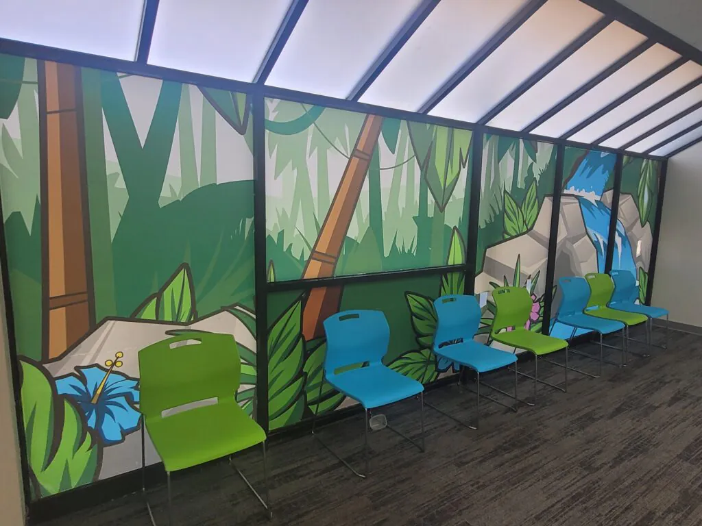 Pediatric dental exam room at PDA West Philadelphia